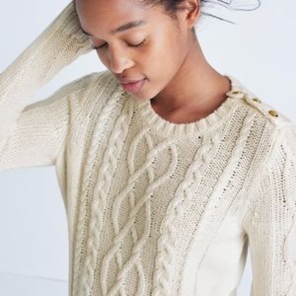 Madewell Sweaters - Madewell et Sézane Marin Cable Knit Sweater